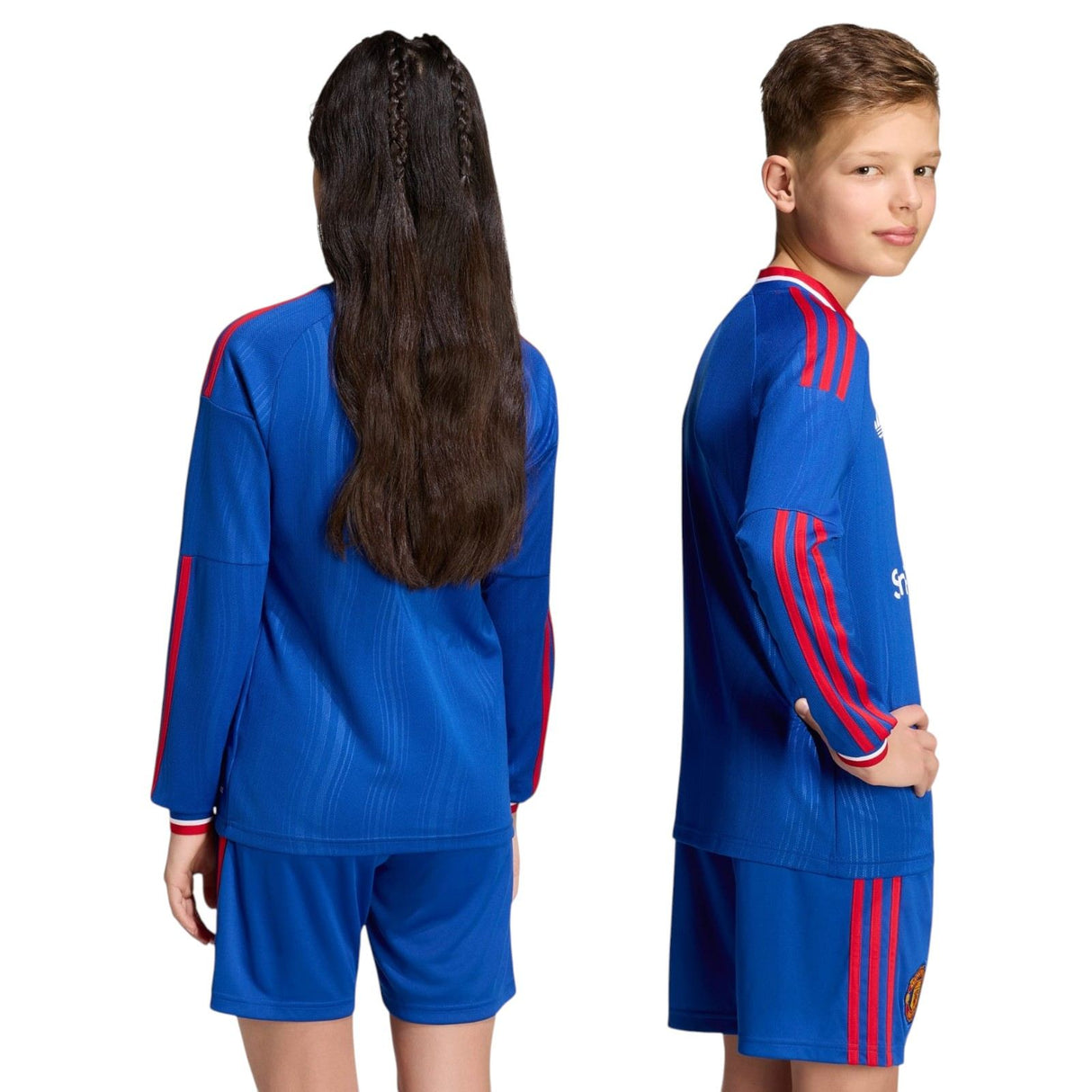 adidas OG MUFC 26 Kid Away LS Jersey Blu