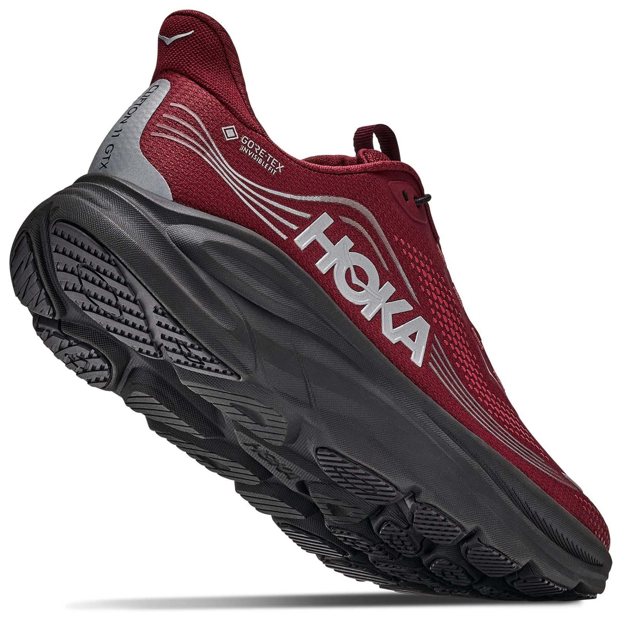 Hoka Clifton 11 GTX Mens Burgundy Carbon