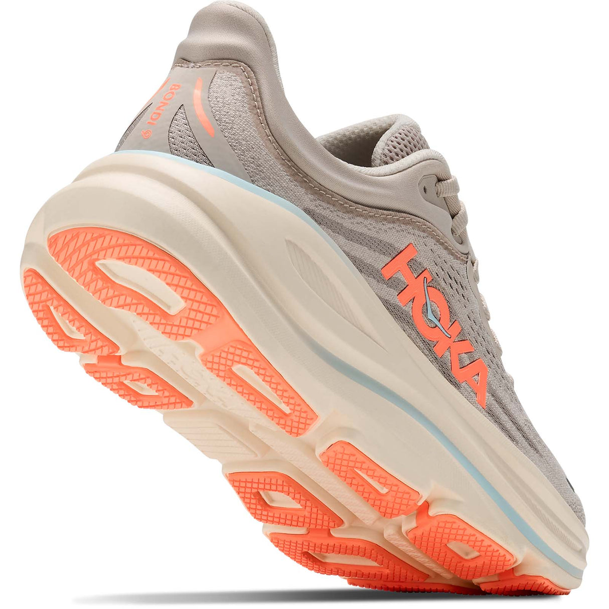 Hoka Bondi 9 Womens Grey Mineral