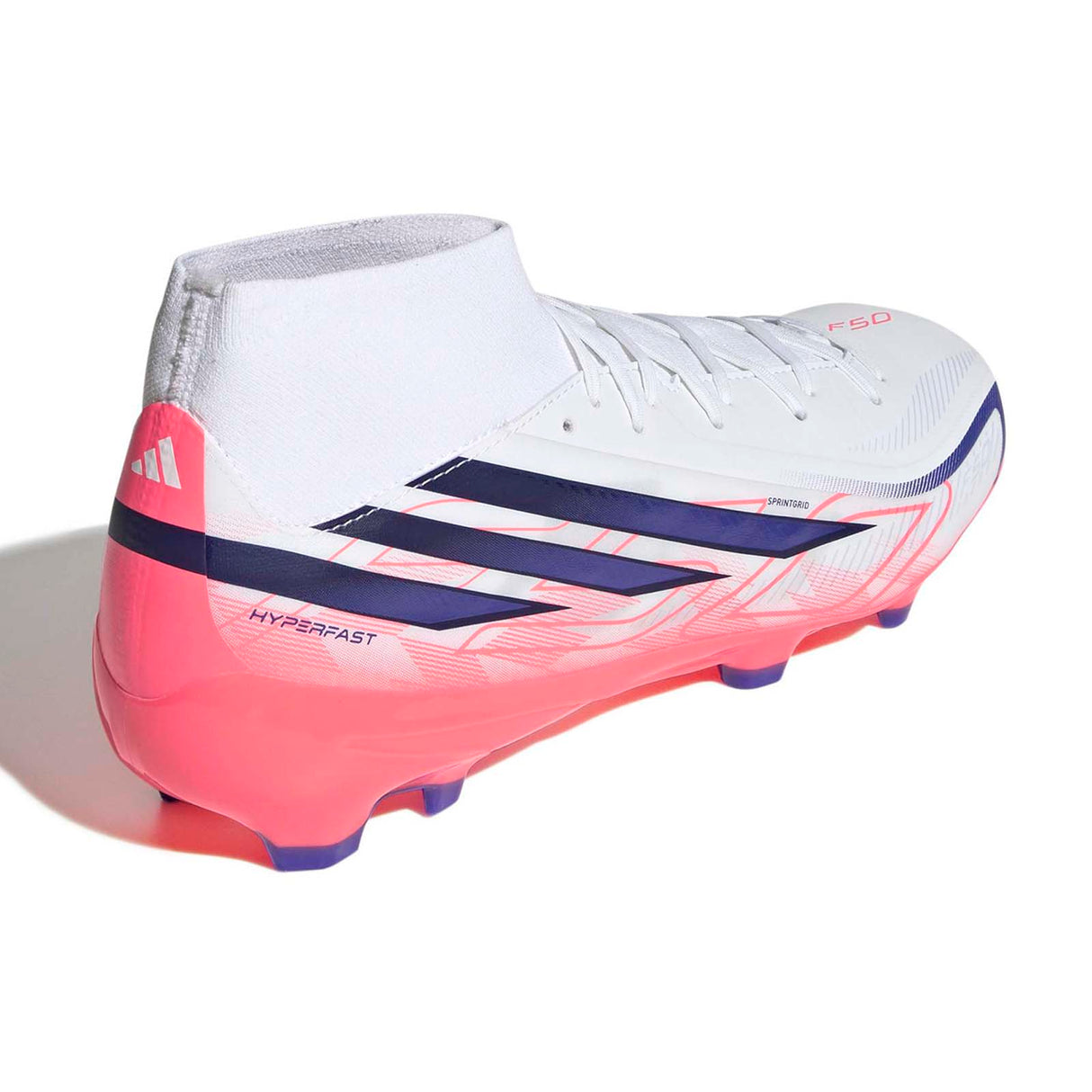 adidas F50 Hyperfast League Mid FG White