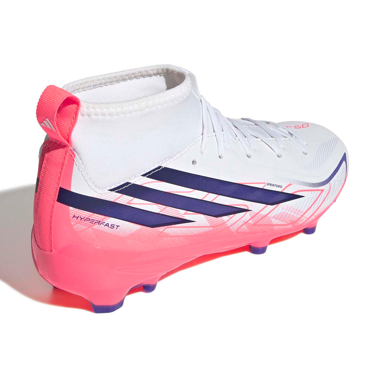 adidas Kid F50 Hyprfst League Mid FG Wht