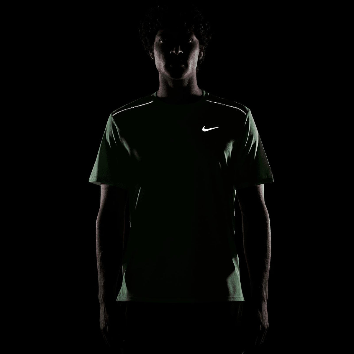 Nike Mens DF UV Miler SS Top Green