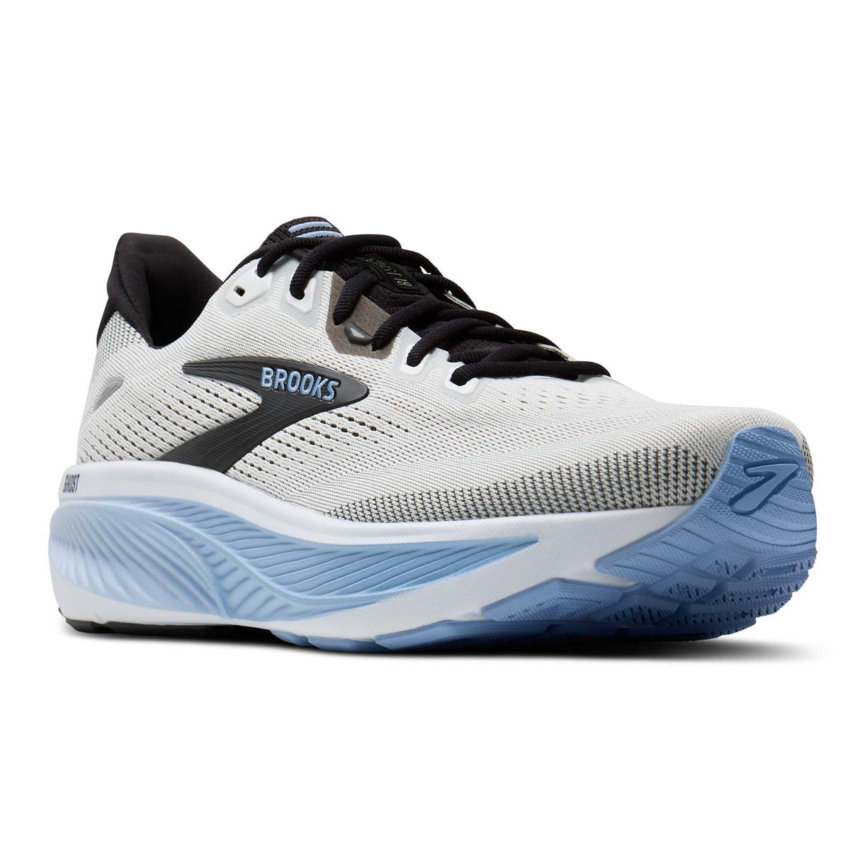 Brooks Ghost 18 Wide Mens White/Black