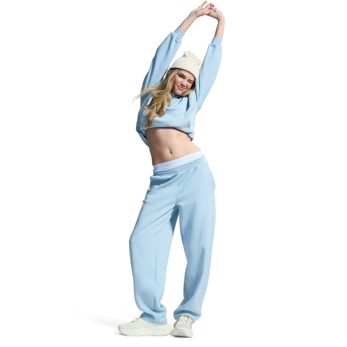 UA Wms Icon Fleece HZ Hoodie Blue