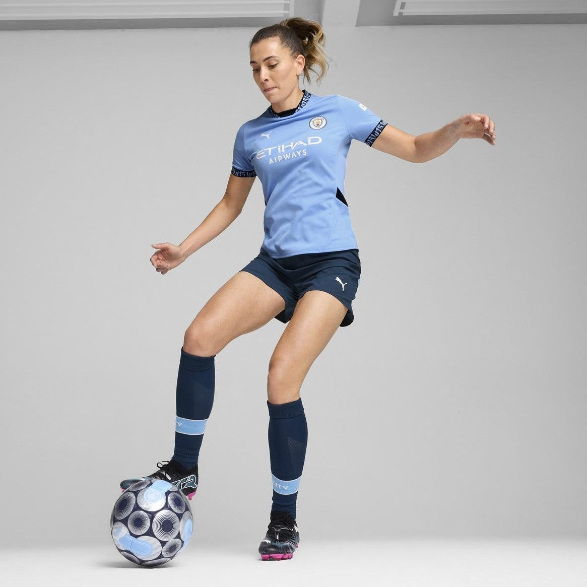 Puma Man City Football 2024/25 Womens Home Replica Jersey