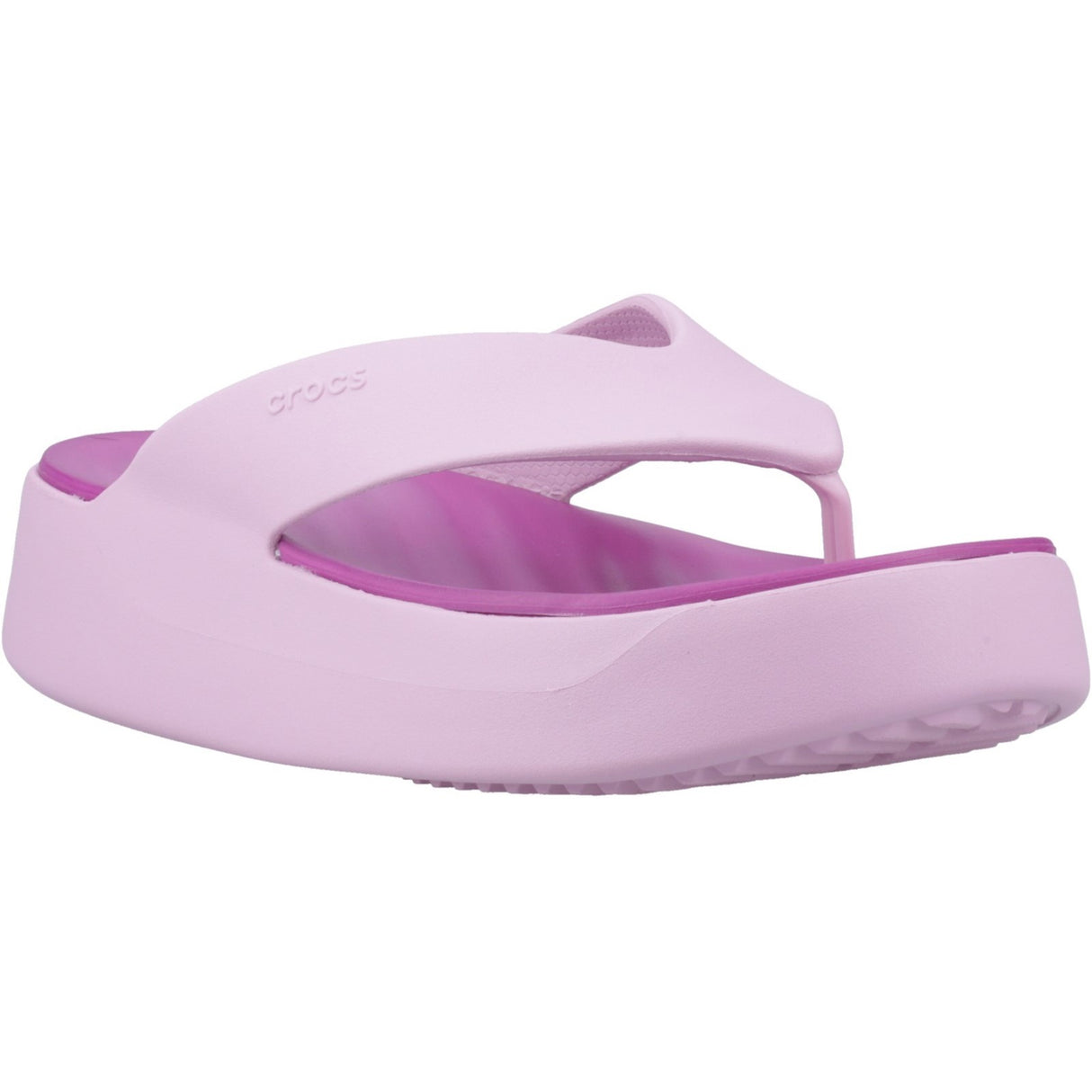 Crocs Getaway Platform Toe Post Ladies Summer Hydrangea
