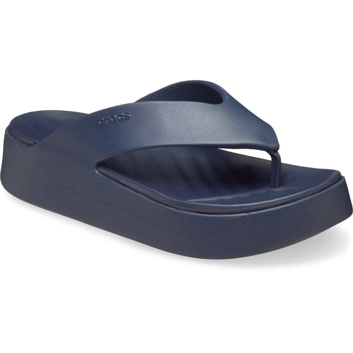 Crocs Getaway Platform Toe Post Ladies Summer Navy