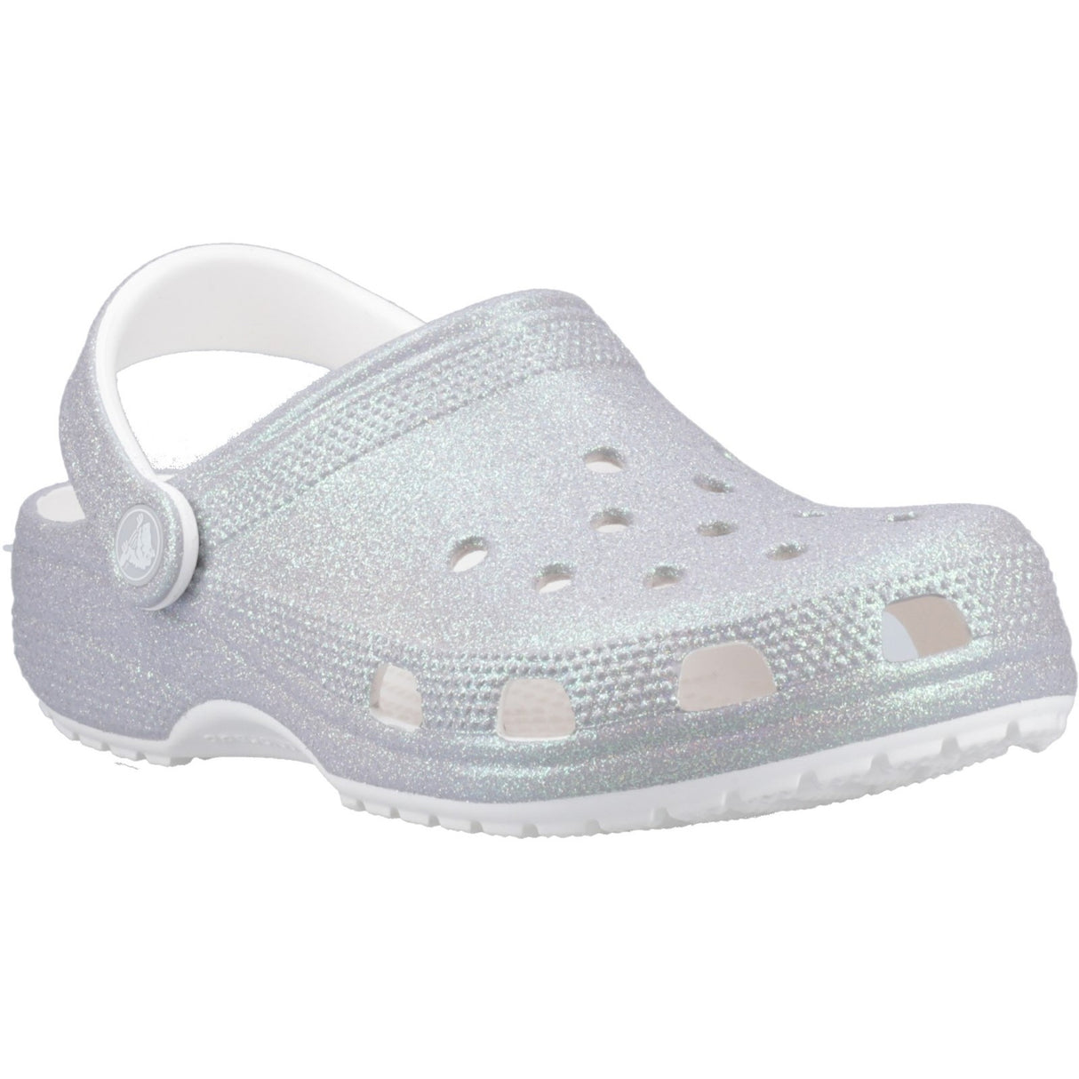 Crocs Classic Glitter Clog Unisex Beach White