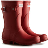 Hunter Womens Original Short Wellington Boots RED
