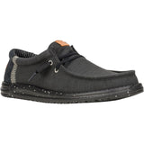 HEYDUDE Mens Wally Elevated Basics Shoes Black