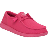 HEYDUDE Womens Wendy Funk Mono Shoes Electric Pink