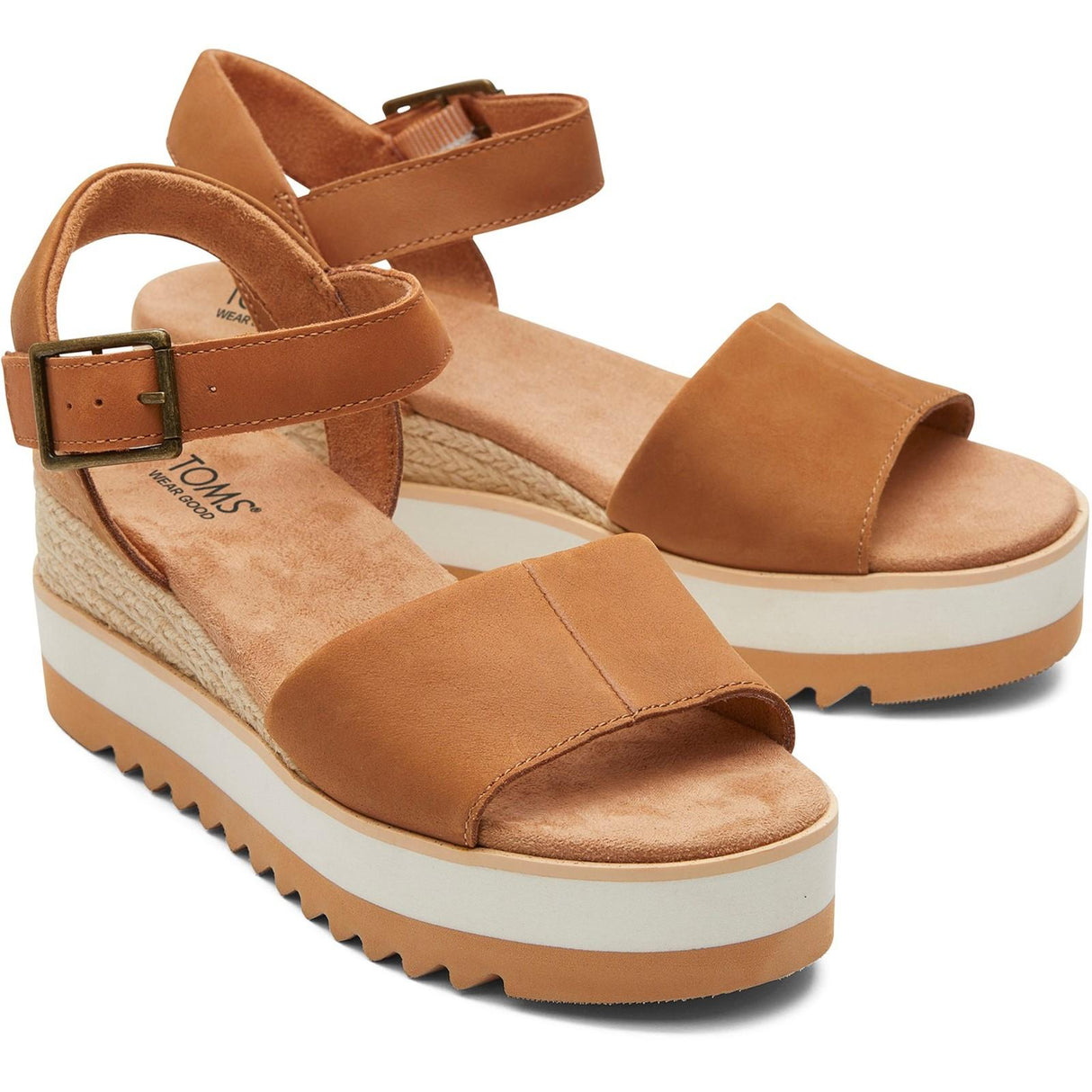 TOMS Womens Diana Wedge Tan