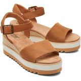 TOMS Womens Diana Wedge Tan