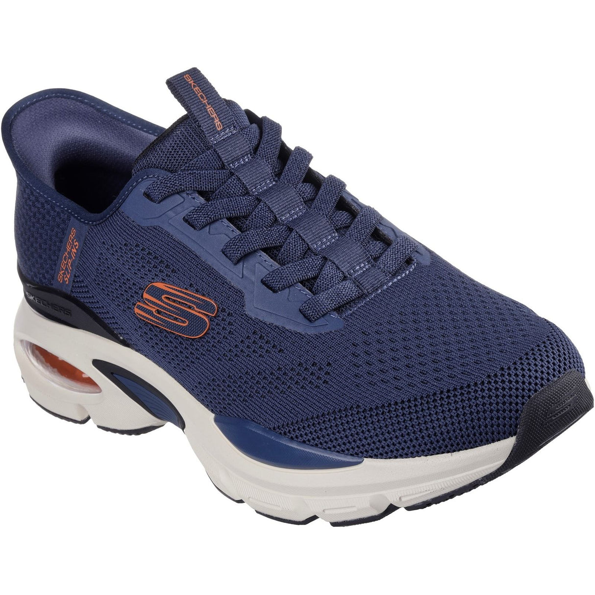 Skechers Mens Skech-Air Ventura Vanderway Shoes Navy/Orange