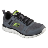 Skechers Mens Track Knockhill Shoes Charcoal/Black