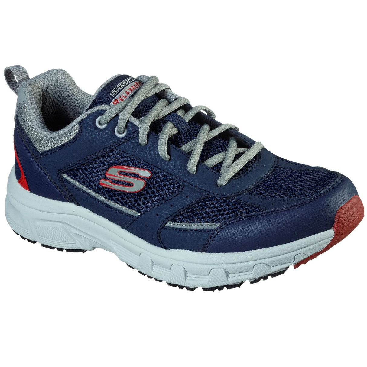 Skechers Mens Oak Canyon Verketta Trainers Navy/Grey