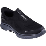 Skechers Mens GO WALK 7 Easy On Evolution Trainer Black/Charcoal