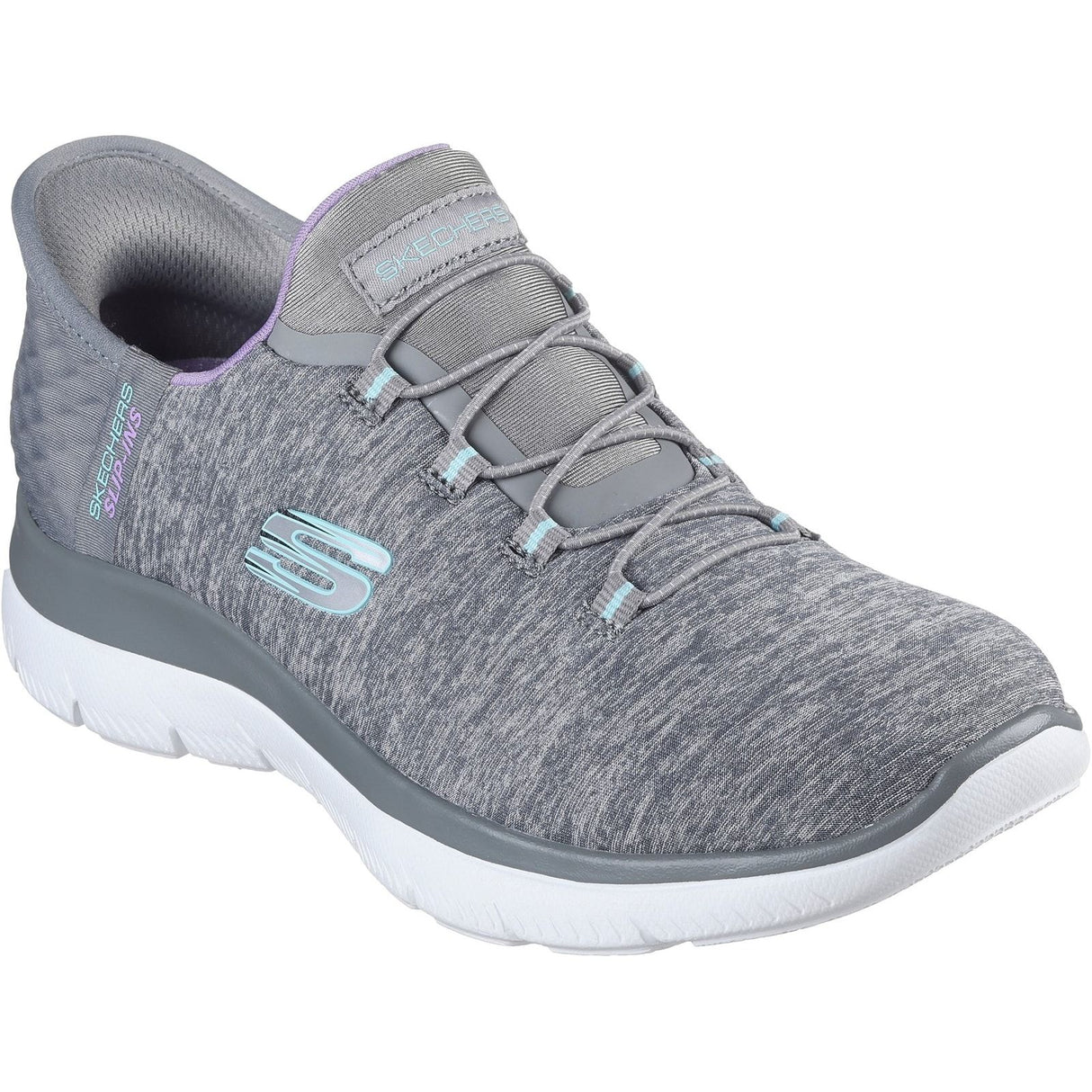 Skechers Womens Summits Dazzling Haze Shoes Grey/Multi