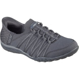 Skechers Womens Breathe-Easy - Roll-With-Me Shoe Charcoal