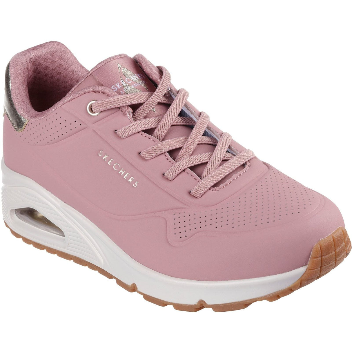 Skechers Womens Uno - Shimmer Away Trainer Rose
