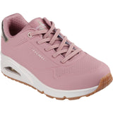 Skechers Womens Uno - Shimmer Away Trainer Rose