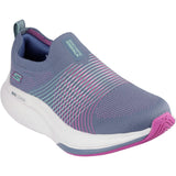 Skechers Womens GO WALK Max Walker Sally Shoes Charcoal/Purple