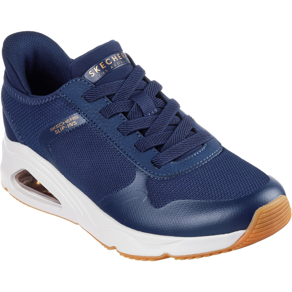 Skechers Womens Tres-Air Uno Easy Steppers Trainers Navy