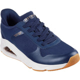 Skechers Womens Tres-Air Uno Easy Steppers Trainers Navy