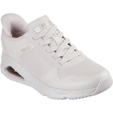 Skechers Womens Tres-Air Uno Easy Steppers Trainers Off White