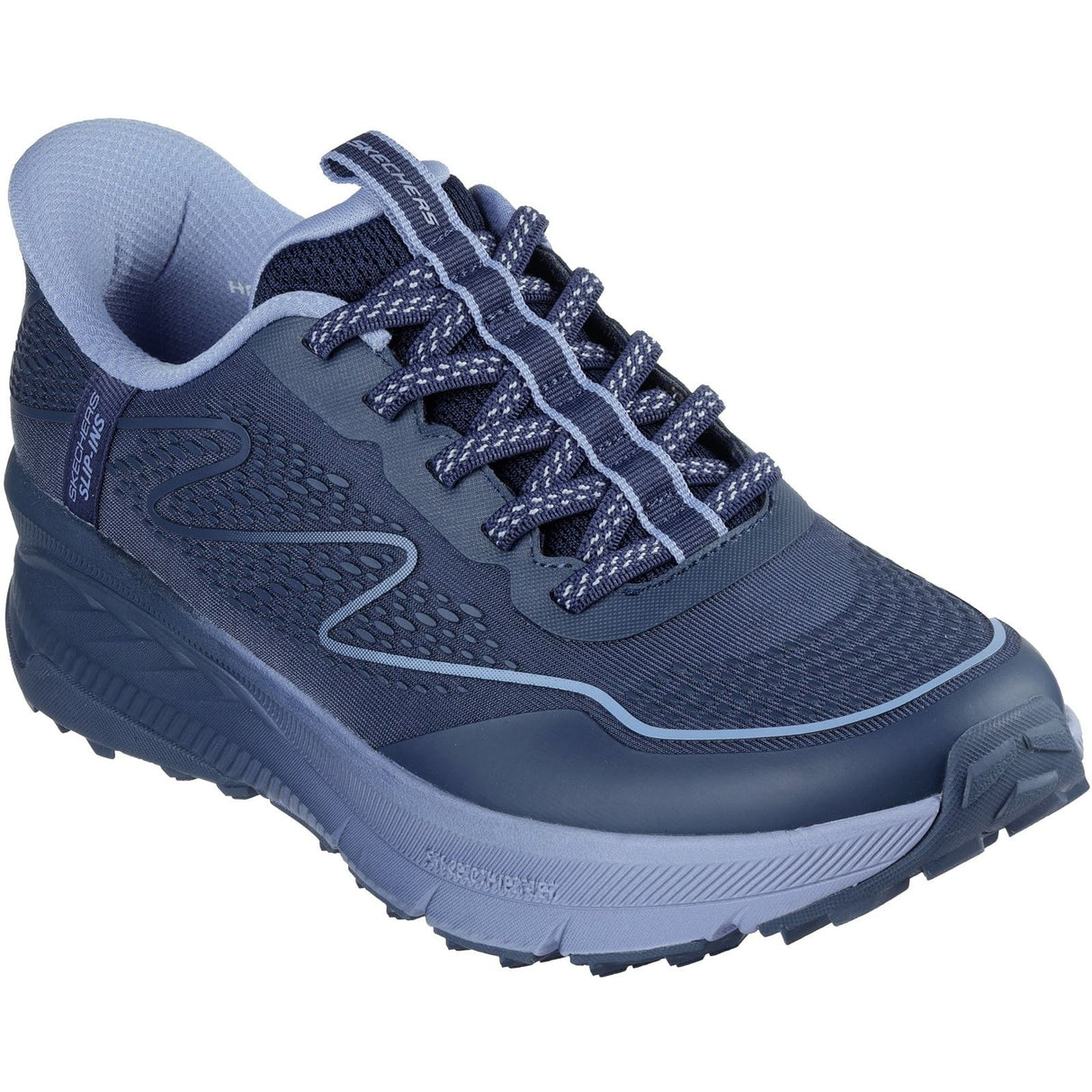 Skechers Womens Switch Back Mist Hiking Shoes Navy