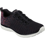 Skechers Womens Virtue Shoes Black/Pink