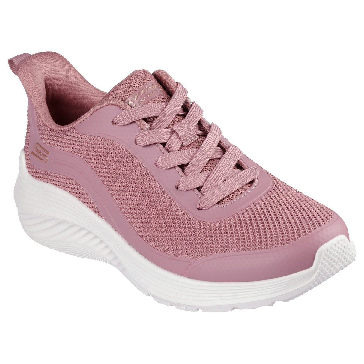 Skechers Womens Bobs Squad Waves Still Wading Trainers Rose