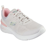 Skechers Womens Skech-Air Dynamight 2.0 New Heights Shoe Natural/Pink