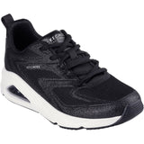 Skechers Womens Tres-Air Uno Glit-Airy Trainers Black