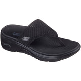 Skechers Womens Go Walk Arch Fit 2.0 Sandal Black