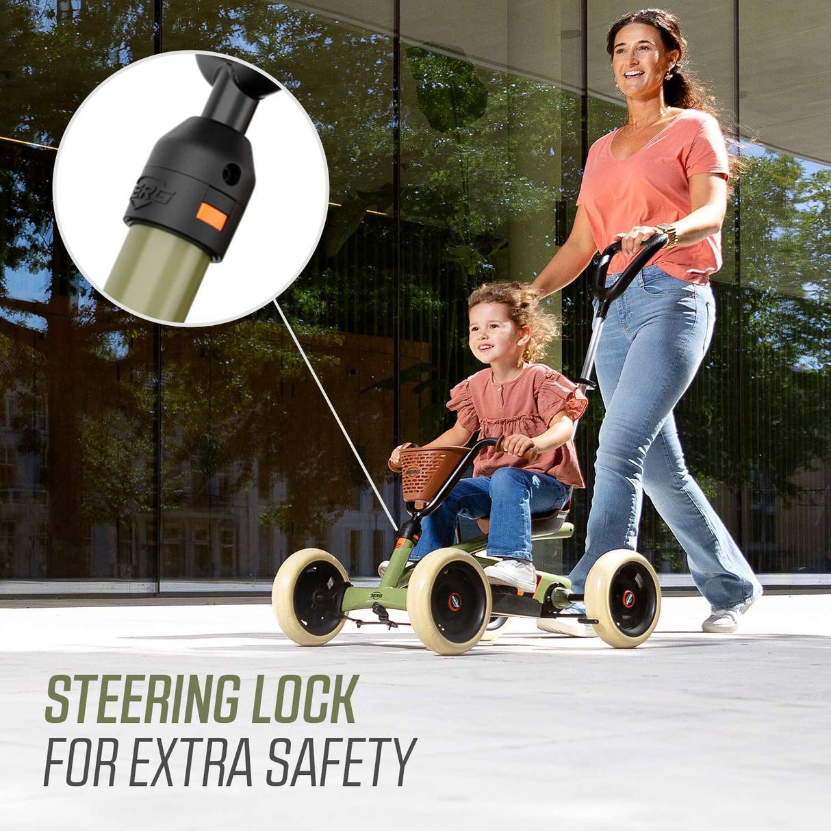 BERG Buzzy Retro 2-in-1 Green Go-Kart