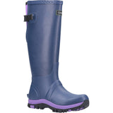 Cotswold Womens Realm Adjustable Wellington Boot Blue/Purple