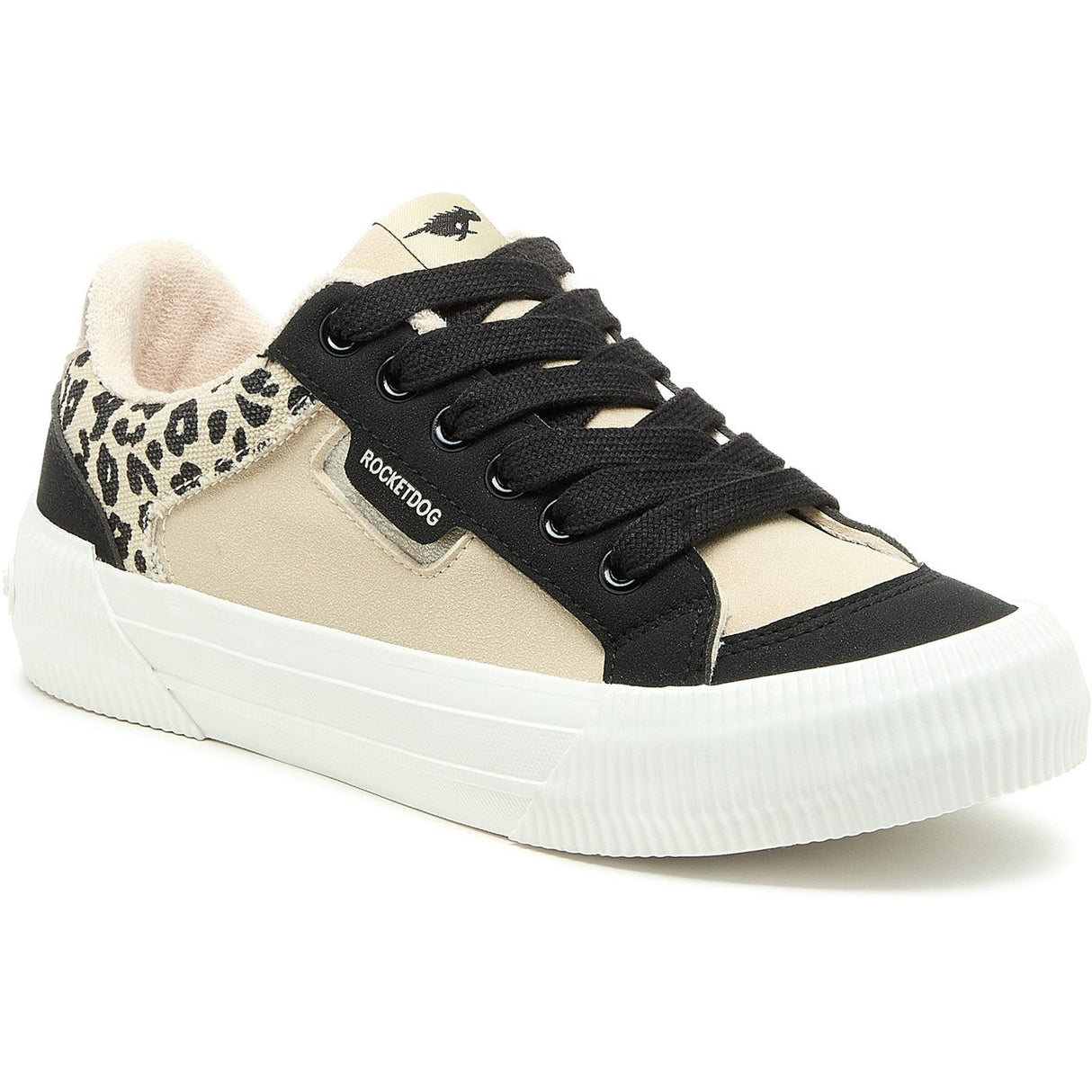 Rocket Dog Womens Cheery Blocked Trainer Black/Natural