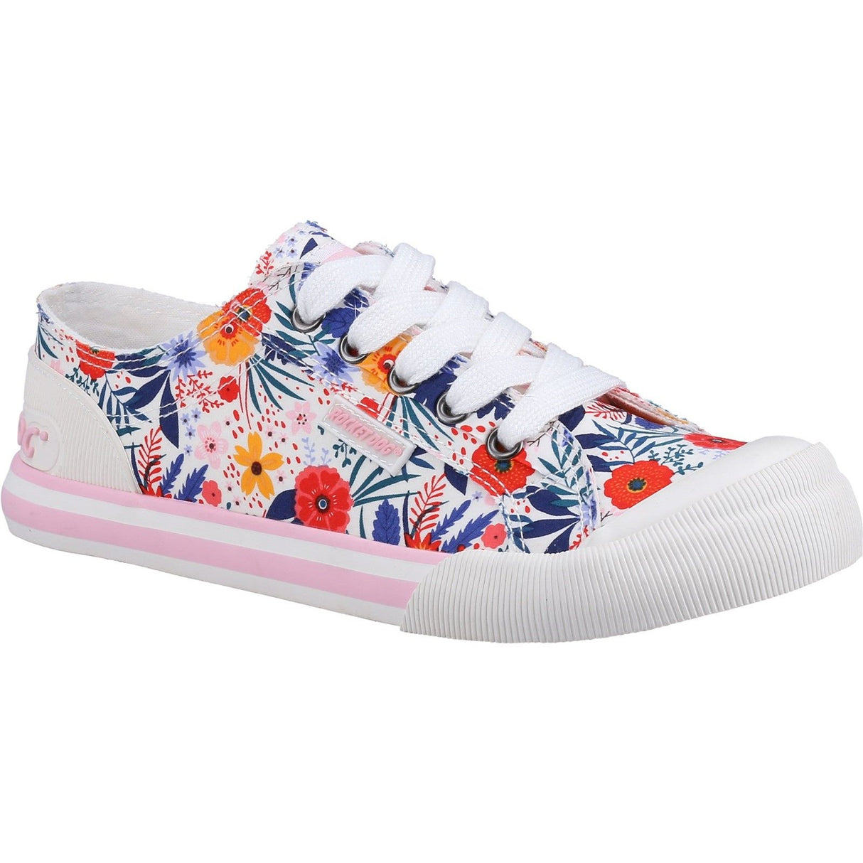 Rocket Dog Womens Jazzin Malden Floral Shoes White/Multi