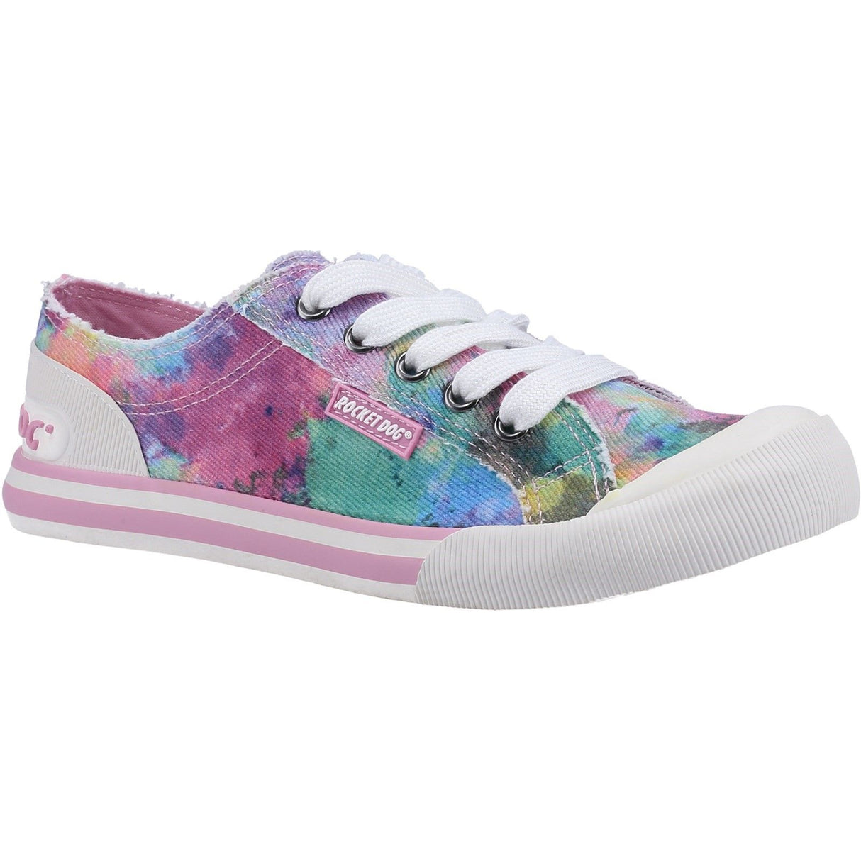 Rocket Dog Womens Rocket Dog Jazzin Candy Tie Dye Sneaker Pink/Multi