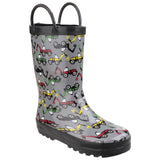Cotswold Junior Kids Puddle Waterproof Pull On Boot Digger