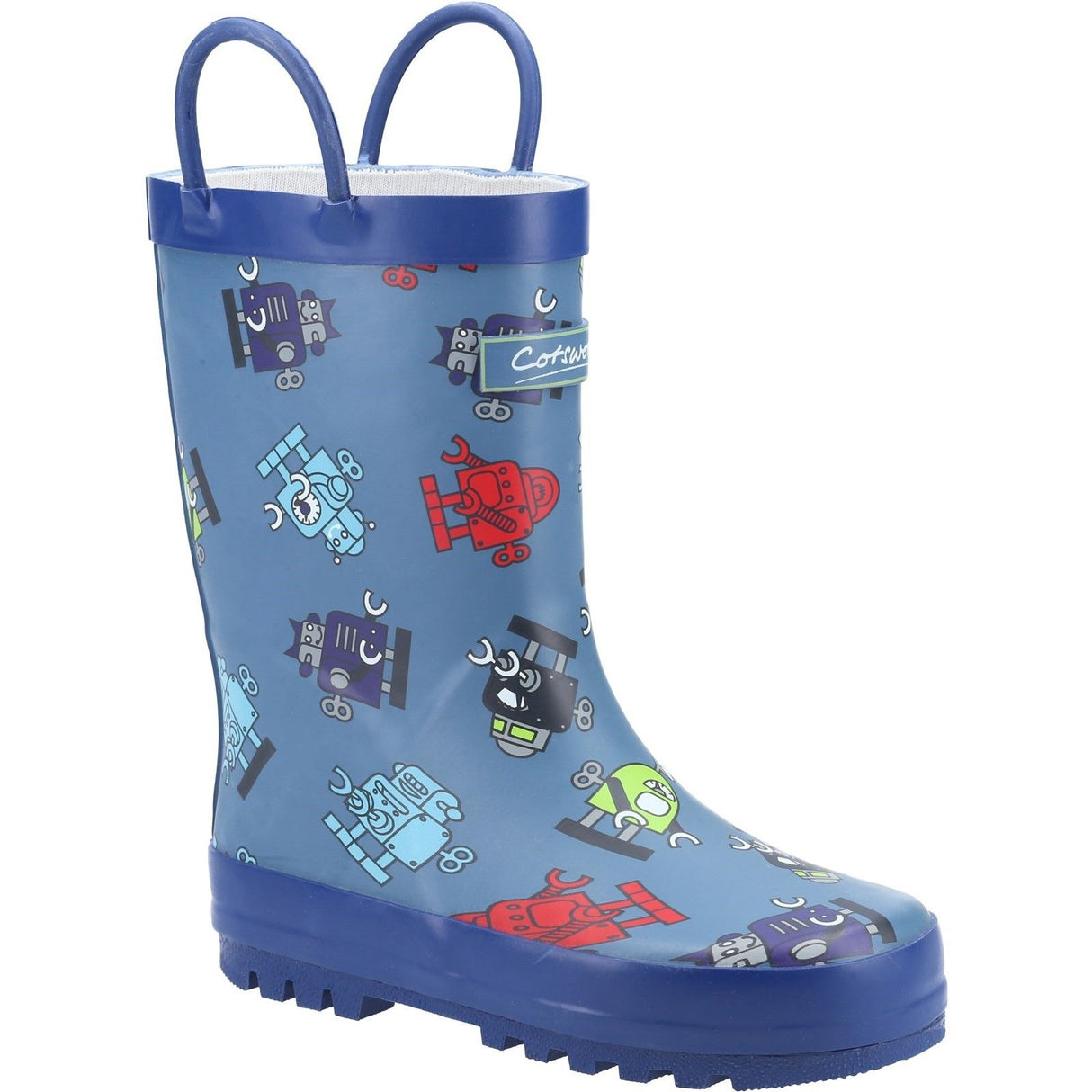 Cotswold Junior Kids Puddle Waterproof Pull On Boot Robot