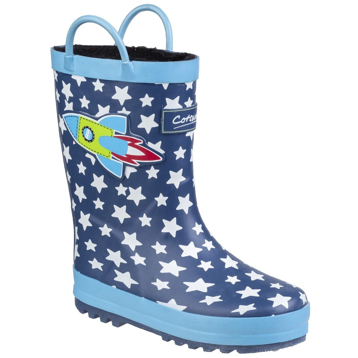 Cotswold Infant Kids Sprinkle Junior Wellington Boot Dark Blue