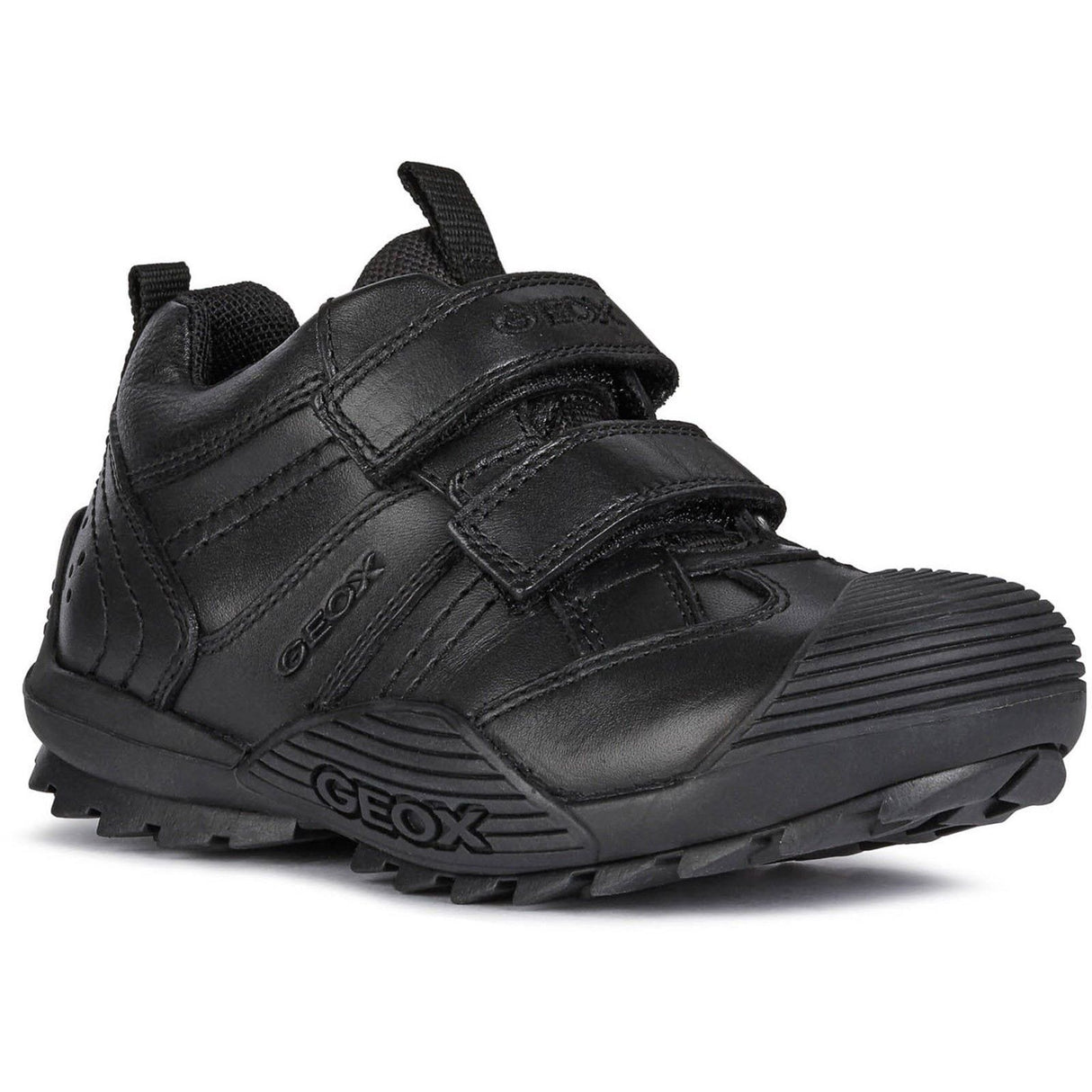 Geox Boys J Savage A Touch Fastening Trainers Black