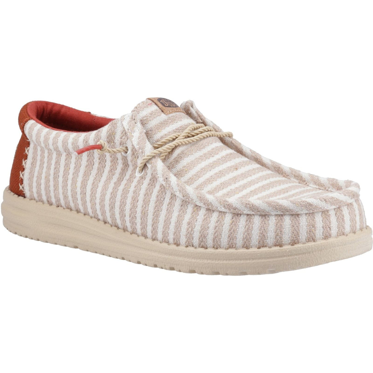 HEYDUDE Mens Wally Resort Shoes Multi/Chili Red