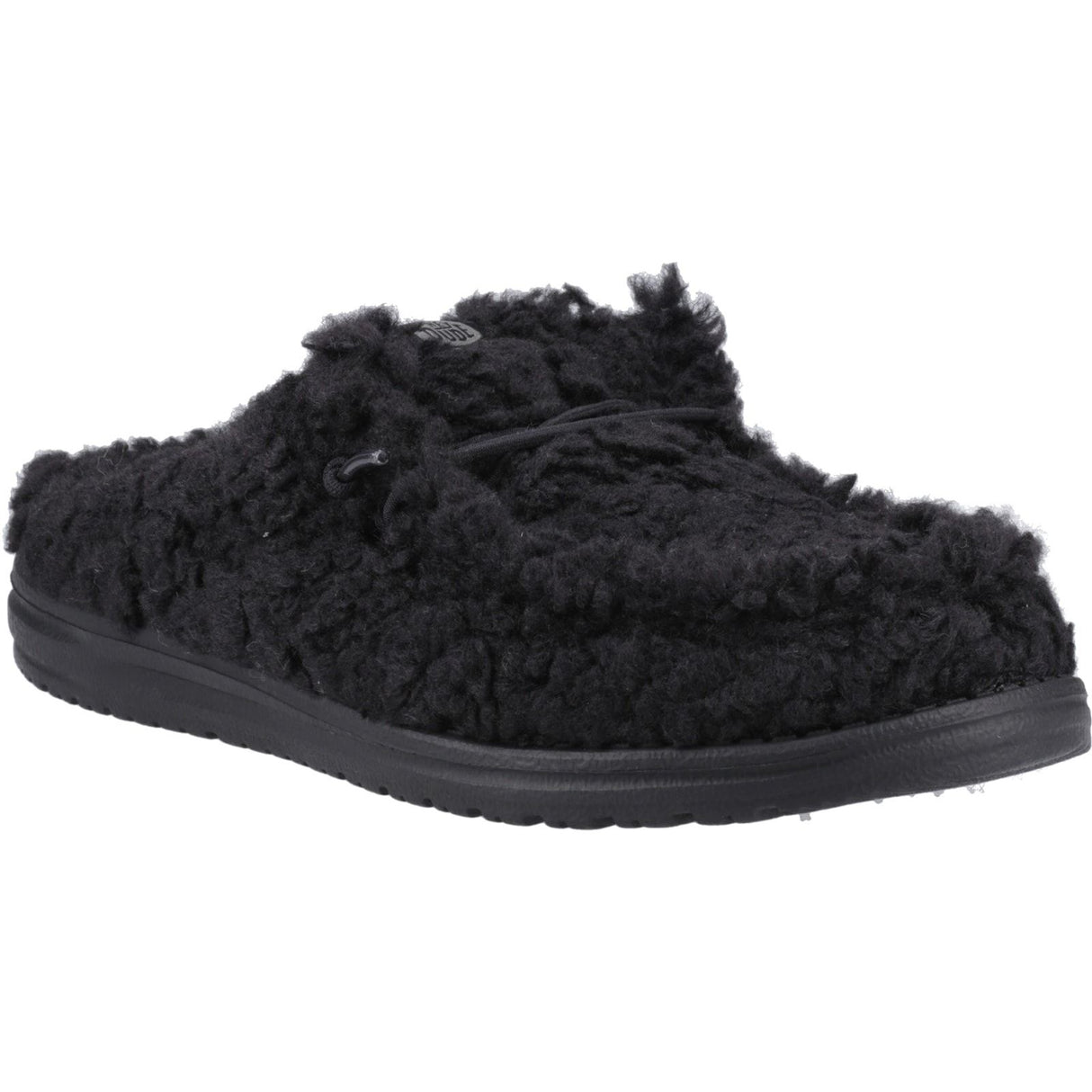 HEYDUDE Mens Wally Slipper Black/Black