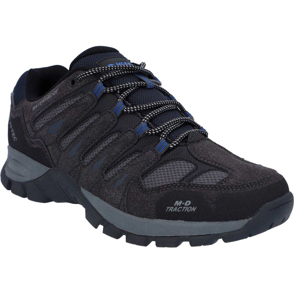 Hi-Tec Mens Corzo Low Boots Charcoal/Nautical Blue
