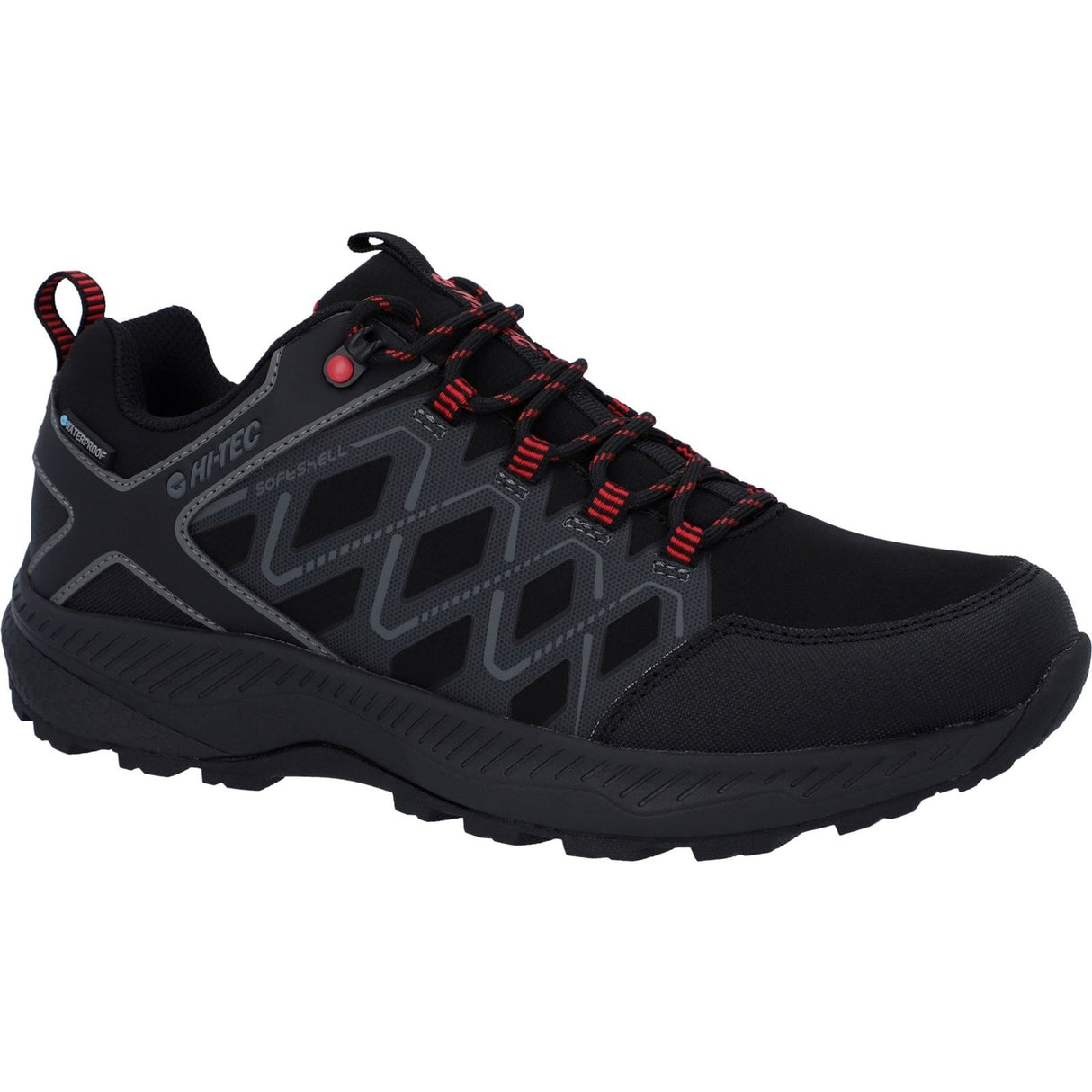 Hi-Tec Mens Diamonde Low Boots Black/Castlerock