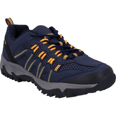 Hi-Tec Mens Jaguar Shoes Navy/Yellow