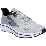 Hi-Tec Mens Santorini Trainers Cool Grey/Black/Acid Lime